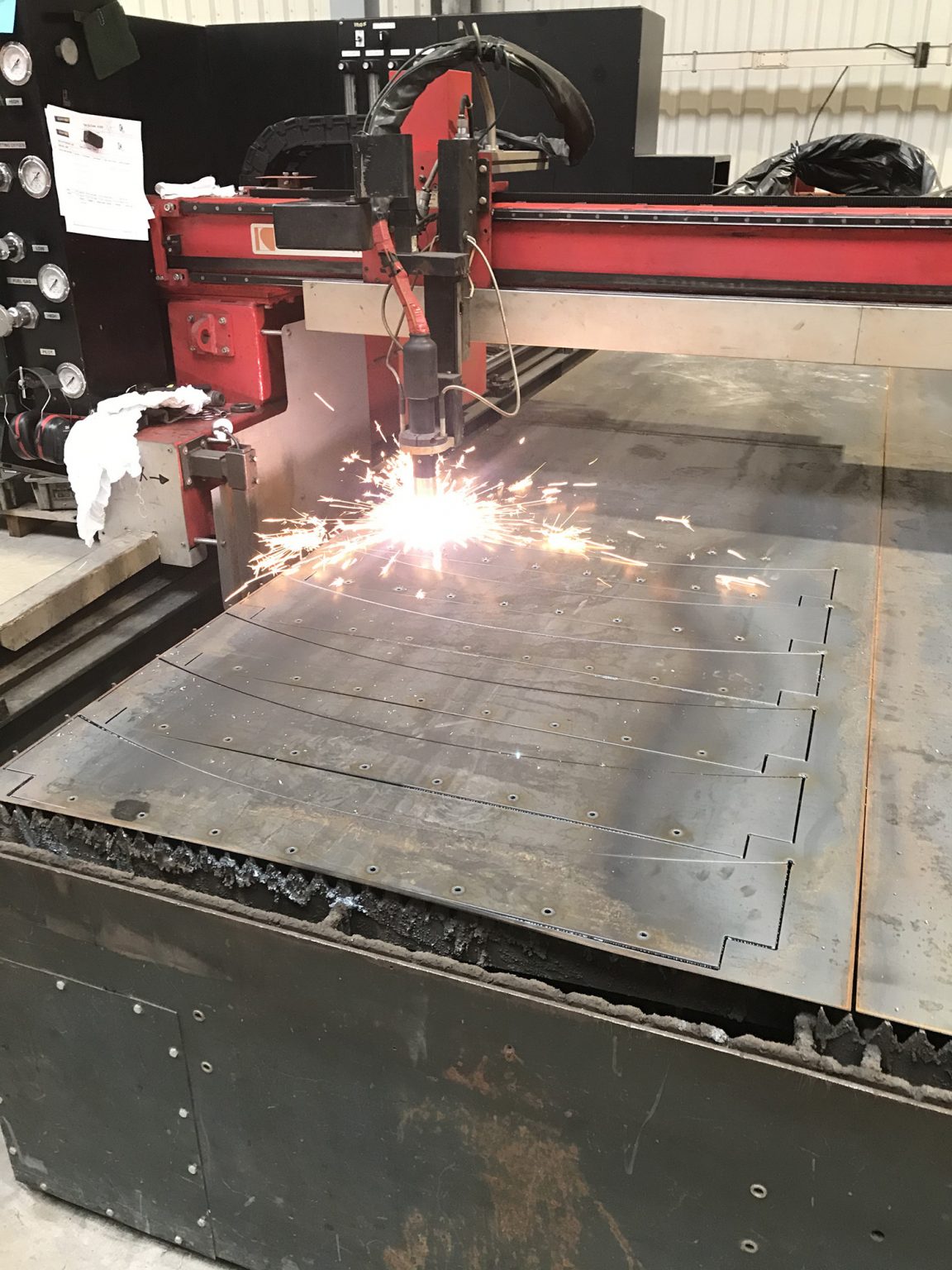 Table de découpe plasma